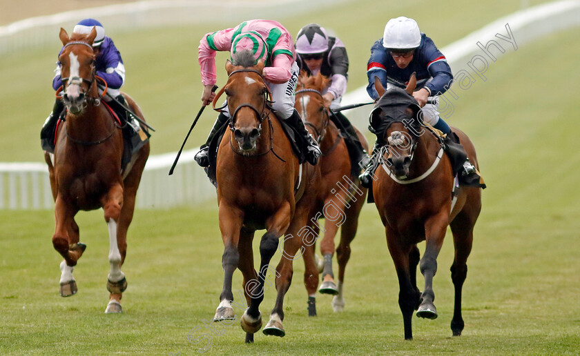 Fulfilled-0004 
 FULFILLED (Jamie Spencer) beats ATTACHE (right) in The Racing TV Free For A Month Handicap
Newmarket 22 Jul 2022 - Pic Steven Cargill / Racingfotos.com