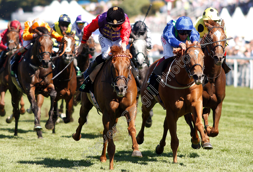 Seniority-0004 
 SENIORITY (centre, Ryan Moore) beats POET'S SOCIETY (right) in The Unibet Golden Mile Handicap
Goodwood 3 Aug 2018 - Pic Steven Cargill / Racingfotos.com