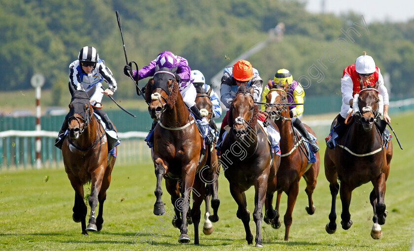 Raatea-0005 
 RAATEA (2nd left, James Doyle) beats EMPEROR SPIRIT (centre) and NOMADIC EMPIRE (right) in The Sky Bet Reverence Handicap
Haydock 10 Jun 2023 - Pic Steven Cargill / Racingfotos.com