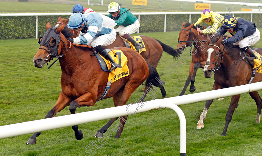 Chamade-0003 
 CHAMADE (Richard Kingscote) wins The Betfair Exchange British EBF Gillies Fillies Stakes
Doncaster 7 Nov 2020 - Pic Steven Cargill / Racingfotos.com