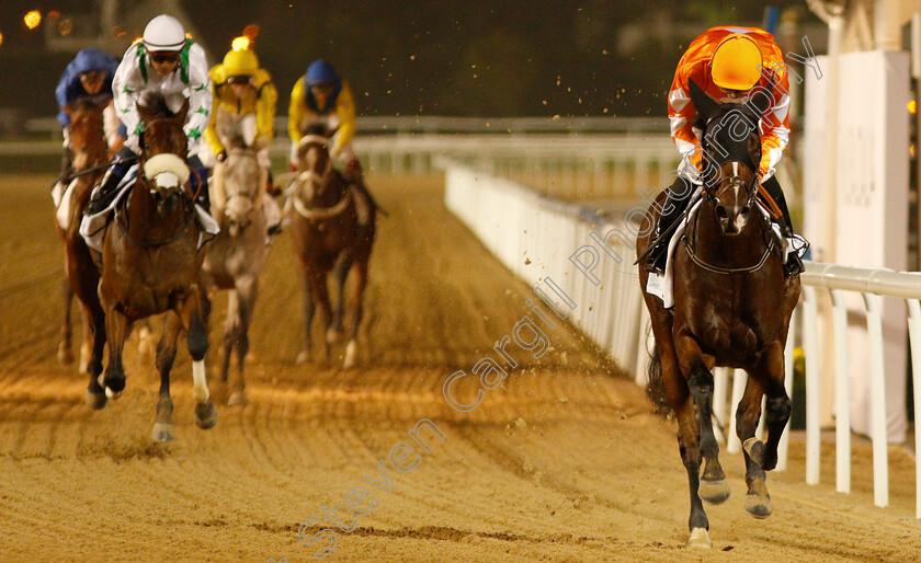 Walking-Thunder-0003 
 WALKING THUNDER (Connor Beasley) wins The UAE 2000 Guineas Trial
Meydan 10 Jan 2019 - Pic Steven Cargill / Racingfotos.com