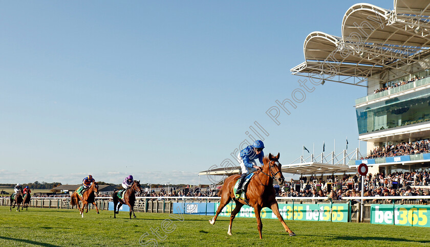 Desert-Flower-0004 
 DESERT FLOWER (William Buick) wins The bet365 Fillies Mile
Newmarket 11 Oct 2024 - pic Steven Cargill / Racingfotos.com