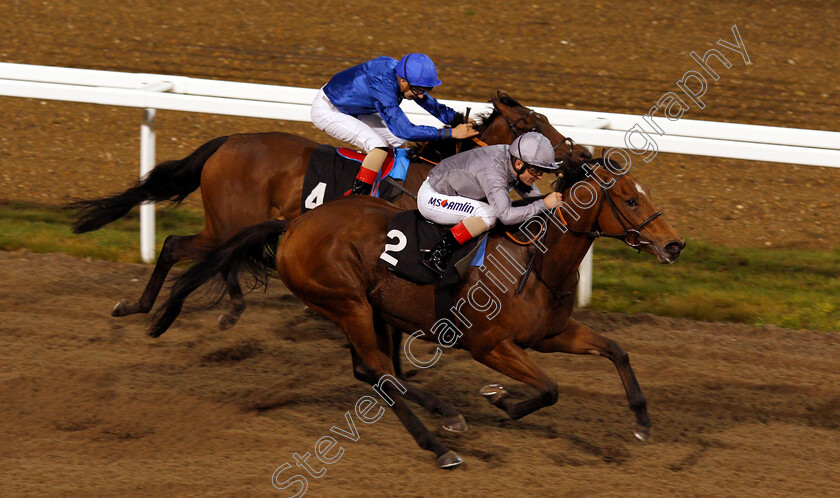 Farnham-0004 
 FARNHAM (Andrea Atzeni) wins The Irish Lotto At totesport.com EBF Fillies Novice Stakes
Chelmsford 24 Oct 2019 - Pic Steven Cargill / Racingfotos.com