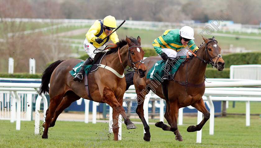 Lostintranslation-0003 
 LOSTINTRANSLATION (left, Robbie Power) beats DEFI DU SEUIL (right) in The BetBright Dipper Novices Chase
Cheltenham 1 Jan 2019 - Pic Steven Cargill / Racingfotos.com