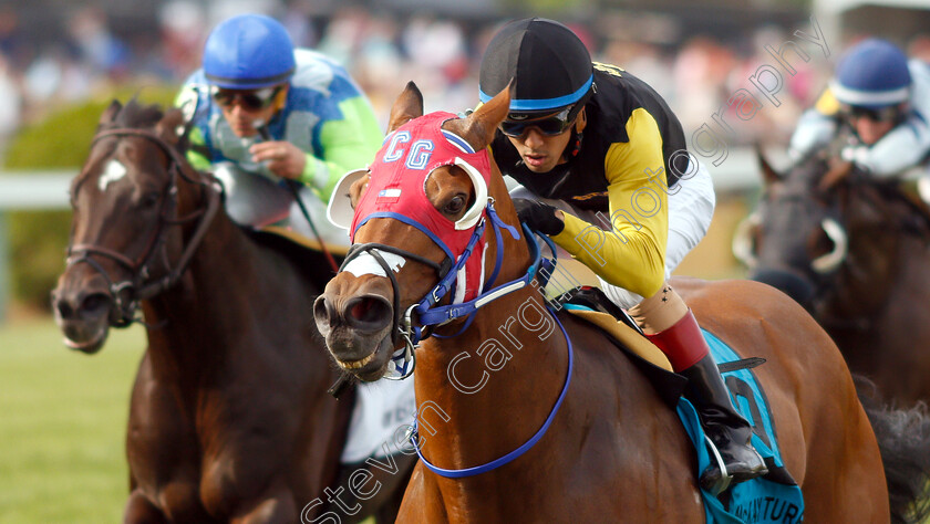 Completed-Pass-0004 
 COMPLETED PASS (Victor Carrasso) wins The Jim McKay Turf Sprint
Pimlico, Baltimore USA, 17 May 2019 - Pic Steven Cargill / Racingfotos.com