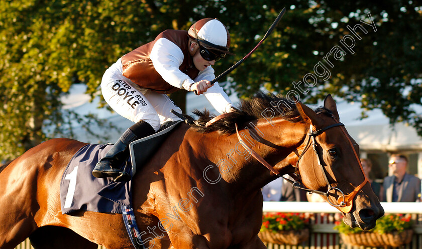 Flying-North-0004 
 FLYING NORTH (Hollie Doyle) wins The Fly London Southend Airport To Budapest British EBF Fillies Handicap
Newmarket 10 Aug 2018 - Pic Steven Cargill / Racingfotos.com