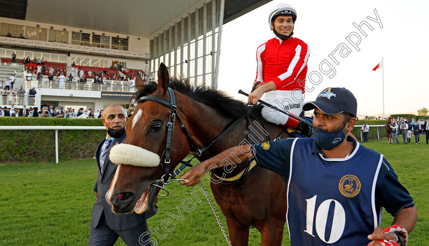 Simsir-0013 
 SIMSIR (Lee Newman) after winning The Bahrain International Trophy
Rashid Equestrian & Horseracing Club, Bahrain, 20 Nov 2020 - Pic Steven Cargill / Racingfotos.com