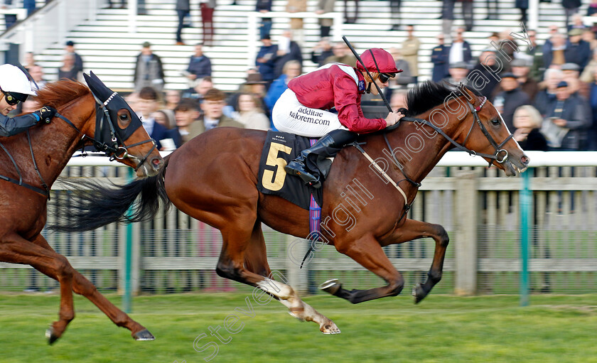 High-Point-0001 
 HIGH POINT (George Downing) wins The British EBF Ruby Anniversary Nursery
Newmarket 25 Oct 2023 - Pic Steven Cargill / Racingfotos.com