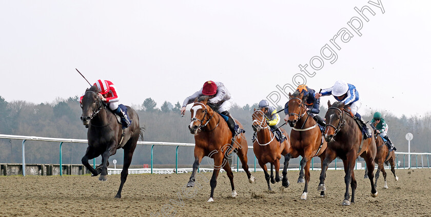 Watch-My-Tracer-0002 
 WATCH MY TRACER (left, Callum Shepherd) beats ORNE (centre) and QUEEN OF ZAFEEN (right) in The Betmgm Spring Cup Stakes
Lingfield 7 Mar 2024 - Pic Steven Cargill / Racingfotos.com