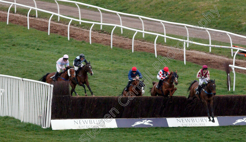 Master-Baker-0001 
 MASTER BAKER (right, Jo Supple) wins The BJP Insurance Brokers Open Hunters Chase
Newbury 22 Mar 2019 - Pic Steven Cargill / Racingfotos.com