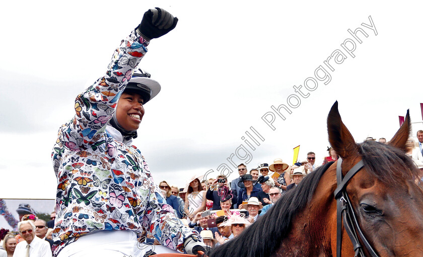 Haverland-0011 
 HAVERLAND (Khadijah Mellah) after The Magnolia Cup
Goodwood 1 Aug 2019 - Pic Steven Cargill / Racingfotos.com