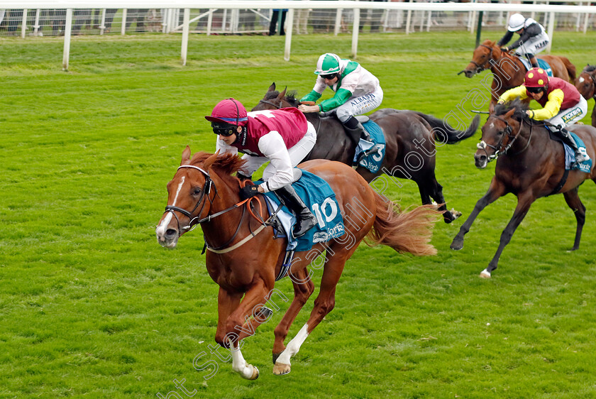 Zoulu-Chief-0001 
 ZOULU CHIEF (Gina Mangan) wins The Sky Bet Nursery
York 23 Aug 2023 - Pic Steven Cargill / Racingfotos.com