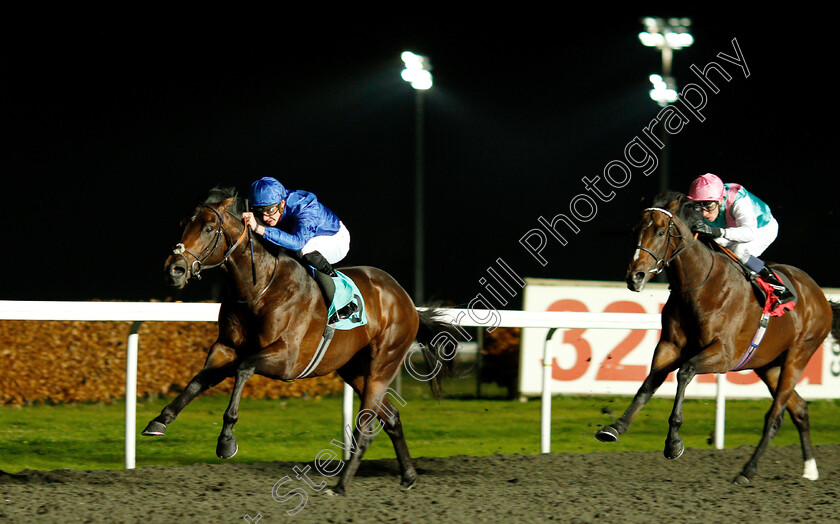 Zakouski-0004 
 ZAKOUSKI (James Doyle) beats HEADMAN (right) in The 32Red Casino ebfstallions.com Novice Stakes Div1
Kempton 21 Nov 2018 - Pic Steven Cargill / Racingfotos.com