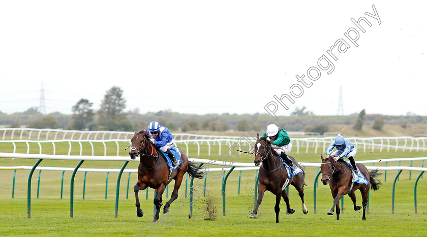 Mustashry-0001 
 MUSTASHRY (Jim Crowley) beats LIMATO (right) in The Godolphin Std & Stable Staff Awards Challenge Stakes
Newmarket 11 Oct 2019 - Pic Steven Cargill / Racingfotos.com