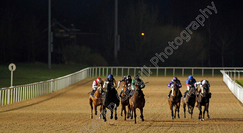 Album-0002 
 ALBUM (2nd left, Richard Kingscote) wins The Play 4 To Score At Betway Handicap
Wolverhampton 4 Jan 2021 - Pic Steven Cargill / Racingfotos.com