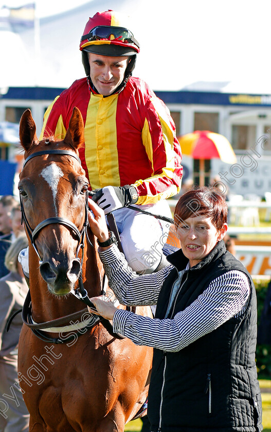 Off-Art-0004 
 OFF ART (Brian Harding) after The Clipper Logistics Leger Legends Classified Stakes Doncaster 13 Sep 2017 - Pic Steven Cargill / Racingfotos.com