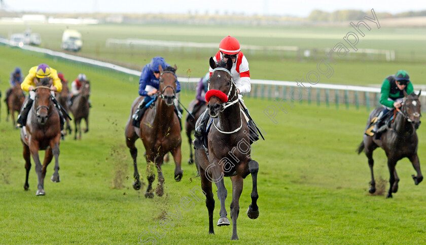 Claymore-0004 
 CLAYMORE (Joe Fanning) wins The Racing TV Novice Stakes
Newmarket 20 Oct 2021 - Pic Steven Cargill / Racingfotos.com