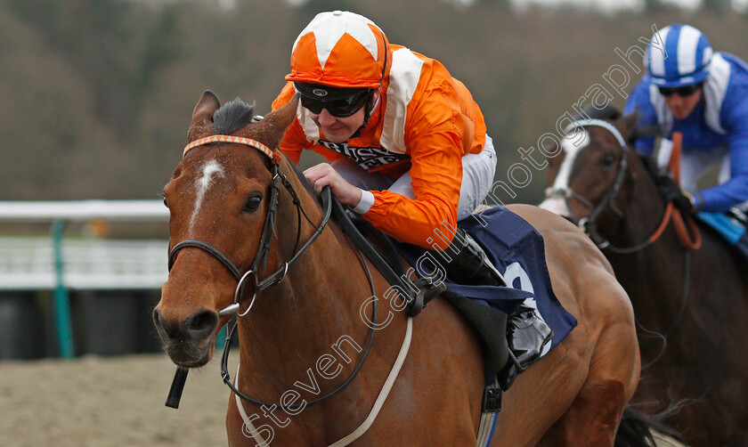 Goring-0006 
 GORING (Charles Bishop) wins The Bombardier March To Your Own Drum Handicap
Lingfield 22 Feb 2020 - Pic Steven Cargill / Racingfotos.com