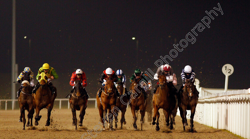 Black-Truffle-0001 
 BLACK TRUFFLE (right, Nicola Currie) beats OLAUDAH (2nd right) in The Alexandra And Sofia Baby Texo Handicap Chelmsford 21 Dec 2017 - Pic Steven Cargill / Racingfotos.com