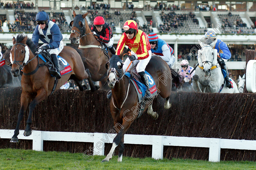 Sam-Red-0002 
 SAM RED (left, William Marshall) beats SPORTING BOY (centre) and OIGHEAR DUBH (right) in The Ryman Stationery Cheltenham Business Club Amateur Riders Handicap Chase
Che;tenham 26 Oct 2018 - Pic Steven Cargill / Racingfotos.com