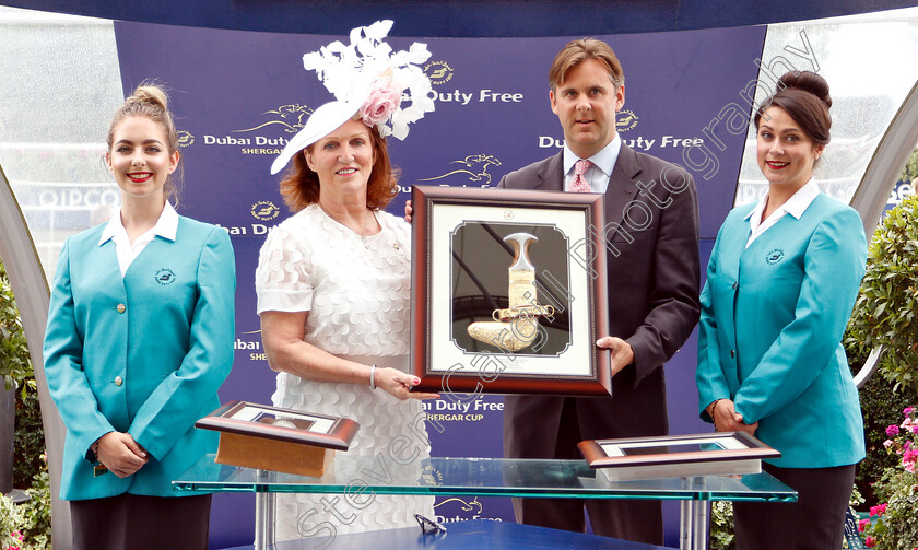 Cleonte-0010 
 Presentation for The Dubai Duty Free Shergar Cup Stayers
Ascot 11 Aug 2018 - Pic Steven Cargill / Racingfotos.com