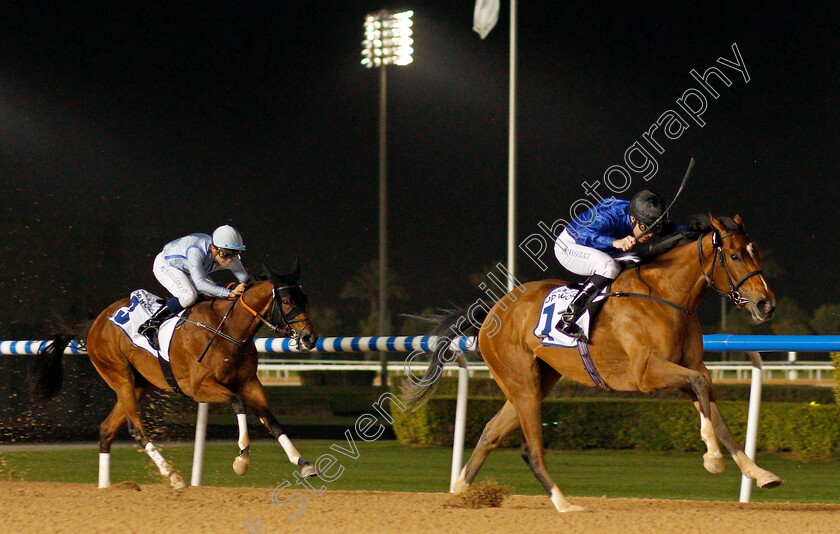 Dubai-Love-0001 
 DUBAI LOVE (Pat Cosgrave) wins The UAE 1000 Guineas
Meydan 23 Jan 2020 - Pic Steven Cargill / Racingfotos.com