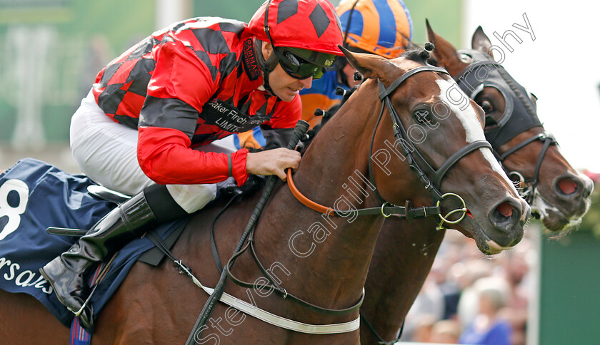 Valdermoro-0007 
 VALDERMORO (left, Tony Hamilton) beats HARPOCRATES (right) in The Tattersalls Acomb Stakes
York 21 Aug 2019 - Pic Steven Cargill / Racingfotos.com