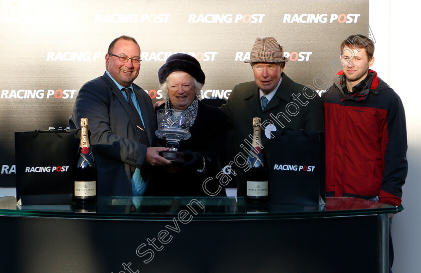 Lalor-0007 
 Presentation to Mr and Mrs Staddon for The Racing Post Arkle Trophy Trial Novices Chase won by LALOR 
Cheltenham 18 Nov 2018 - Pic Steven Cargill / Racingfotos.com