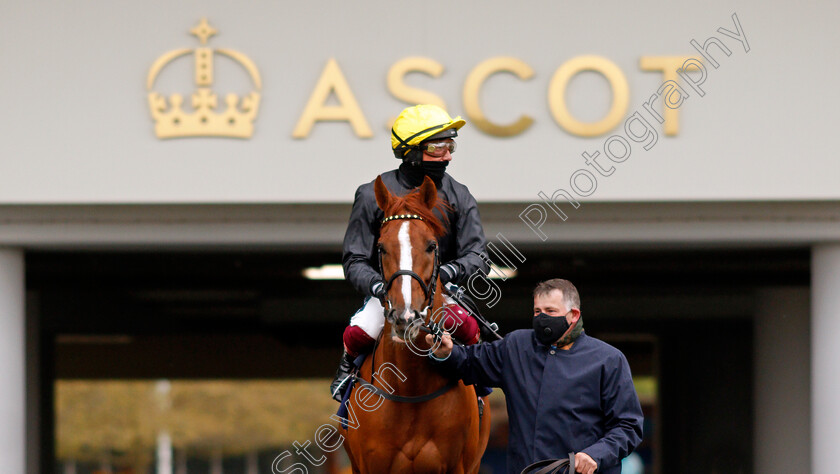 Stradivarius-0004 
 STRADIVARIUS (Frankie Dettori) before winning The Longines Sagaro Stakes
Ascot 28 Apr 2021 - Pic Steven Cargill / Racingfotos.com