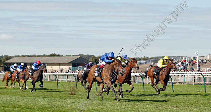 Soft-Whisper-0001 
 SOFT WHISPER (centre, Frankie Dettori) wins The Unibet 3 Uniboosts A Day EBF Rosemary Stakes'
Newmarket 24 Sep 2021 - Pic Steven Cargill / Racingfotos.com