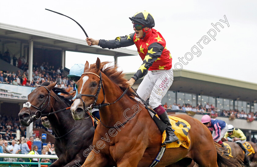 Montassib-0001 
 MONTASSIB (Cieren Fallon) wins The Betfair Sprint Cup
Haydock 7 Sep 2024 - Pic Steven Cargill / Racingfotos.com