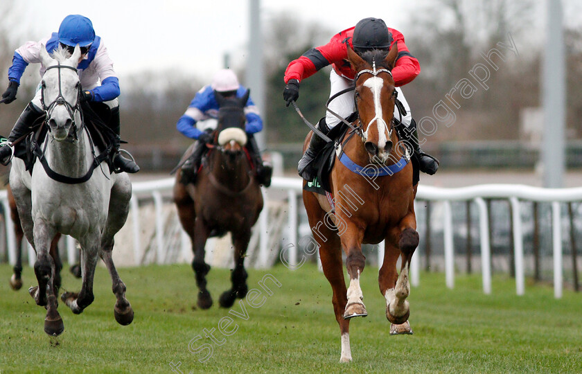 Big-Time-Dancer-0002 
 BIG TIME DANCER (right, Jonjo O'Neill Jr) beats SOLOMON GREY (left) in The Unibet Lanzarote Handicap Hurdle
Kempton 12 Jan 2019 - Pic Steven Cargill / Racingfotos.com