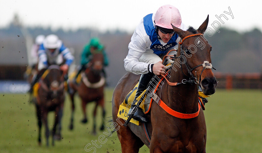 Waiting-Patiently-0009 
 WAITING PATIENTLY (Brian Hughes) wins The Betfair Ascot Chase Ascot 17 Feb 2018 - Pic Steven Cargill / Racingfotos.com