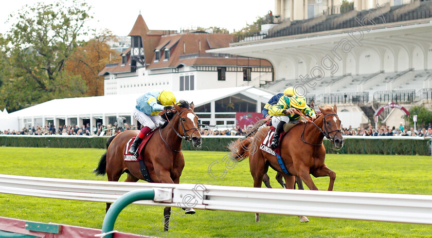 Rougir-0001 
 ROUGIR (right, Maxime Guyon) beats GRAND GLORY (left) in The Prix de L'Opera
Longchamp 3 Oct 2021 - Pic Steven Cargill / Racingfotos.com