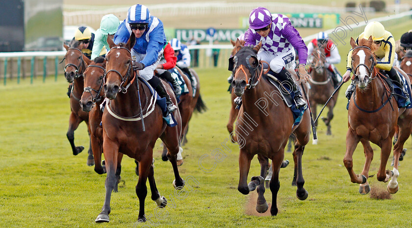 Huboor-0002 
 HUBOOR (Jim Crowley) beats SEPARATE (centre) and LAST SURPRISE (right) in The British Stallion Studs EBF Jersey Lily Fillies Nursery
Newmarket 28 Sep 2019 - Pic Steven Cargill / Racingfotos.com