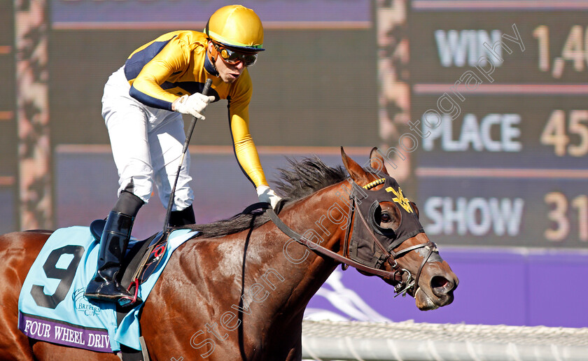 Four-Wheel-Drive-0010 
 FOUR WHEEL DRIVE (Irad Ortiz) wins The Breeders' Cup Juvenile Turf Sprint
Santa Anita USA 1 Nov 2019 - Pic Steven Cargill / Racingfotos.com