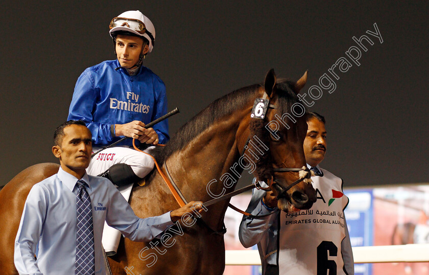 Gold-Town-0002 
 GOLD TOWN (William Buick) winner of The UAE 2000 Guineas Trial Div1 Meydan 25 Jan 2018 - Pic Steven Cargill / Racingfotos.com