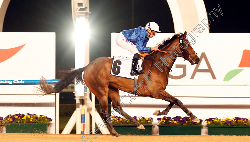 Gold-Town-0011 
 GOLD TOWN (William Buick) wins The UAE 2000 Guineas Trial Div1 Meydan 25 Jan 2018 - Pic Steven Cargill / Racingfotos.com