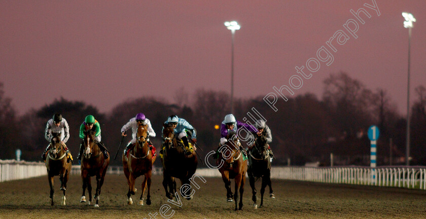 No-Nonsense-0004 
 NO NONSENSE (2nd right, Liam Keniry) beats JAMES STREET (centre) in The 32Red Conditions Stakes
Kempton 4 Jan 2019 - Pic Steven Cargill / Racingfotos.com