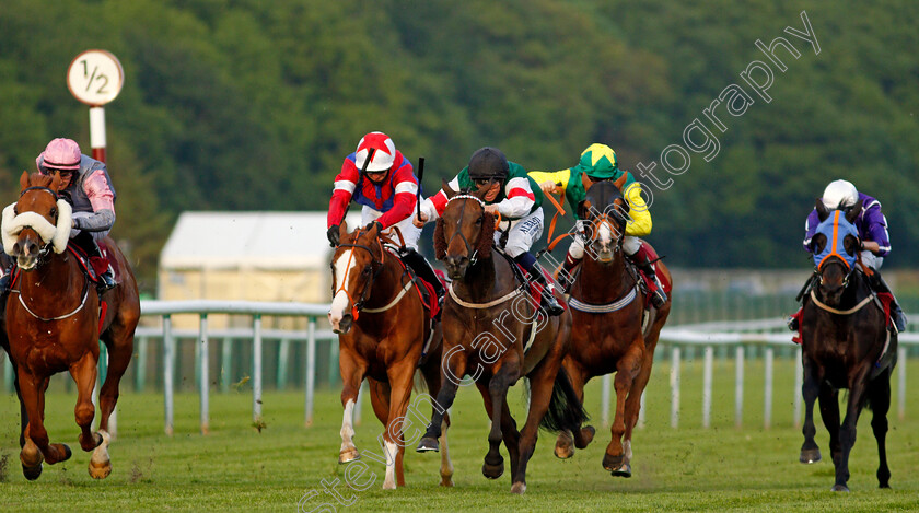 Kapono-0002 
 KAPONO (centre, Ben Curtis) beats EQUIDAE (left) in The Aspull Common Handicap
Haydock 28 May 2021 - Pic Steven Cargill / Racingfotos.com