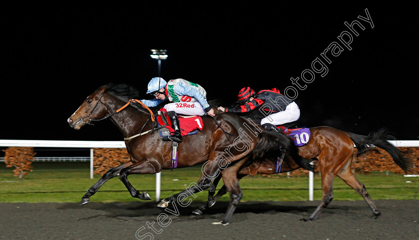 Sir-Hamilton-0005 
 SIR HAMILTON (Luke Morris) wins The 32Red On The App Store Novice Stakes Div2 Kempton 10 Jan 2018 - Pic Steven Cargill / Racingfotos.com