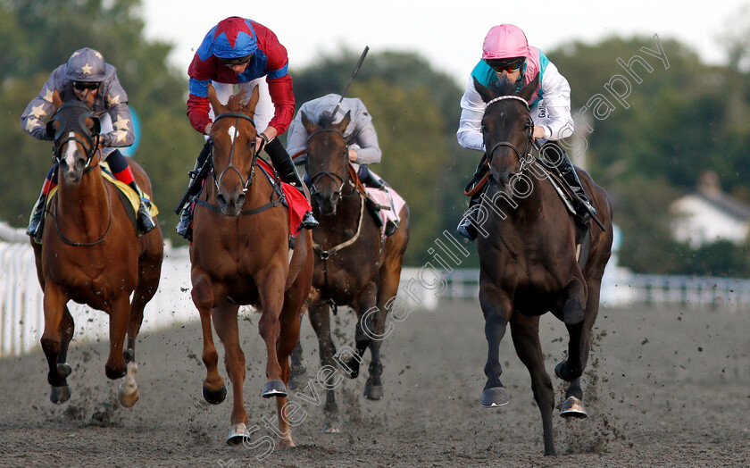 Sand-Share-0003 
 SAND SHARE (right, Richard Kingscote) beats DEIRA SURPRISE (2nd left) in The British Stallion Studs EBF Fillies Novice Stakes
Kempton 8 Aug 2018 - Pic Steven Cargill / Racingfotos.com