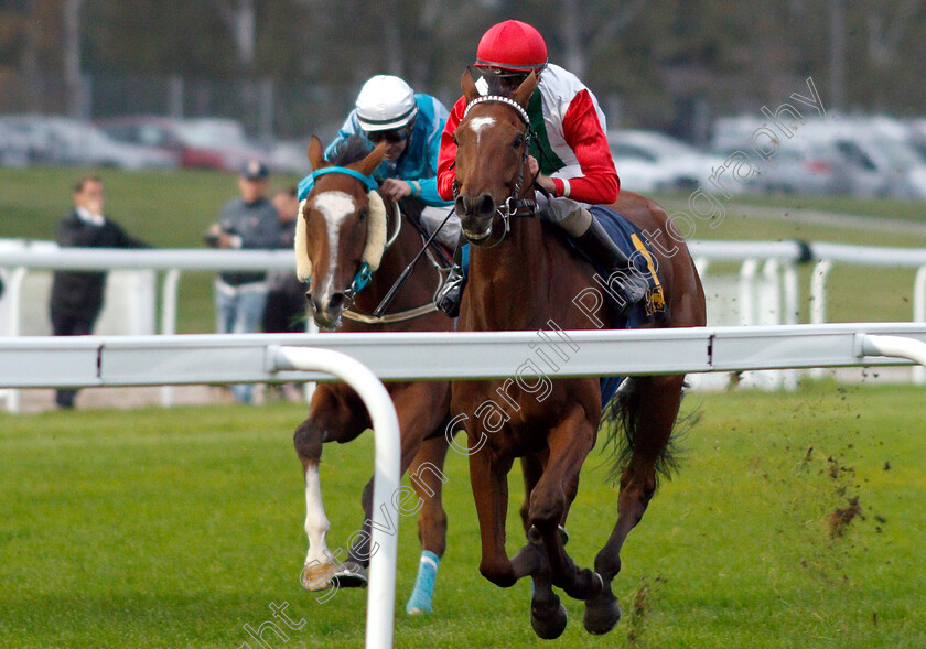 Gold-Tyranny-0001 
 GOLD TYRANNY (Jacob Johansen) wins The Breeders' Trophy Stayer
Bro Park, Sweden 21 Sep 2018 - Pic Steven Cargill / Racingfotos.com