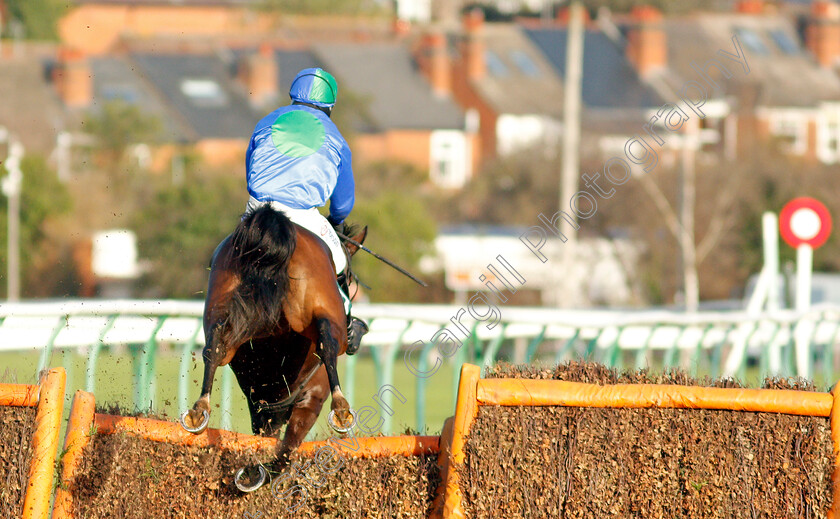 Jet-Plane-0004 
 JET PLANE (Harry Skelton) falls at the last when clearly winning The Alpha Boilers Handicap Hurdle
Warwick 9 Dec 2021 - Pic Steven Cargill / Racingfotos.com