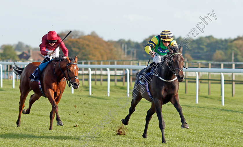 Midnights-Legacy-0006 
 MIDNIGHTS LEGACY (Tom Marquand) beats HERMAN HESSE (left) in The Download The Star Sports App Now EBF Novice Stakes
Bath 16 Oct 2019 - Pic Steven Cargill / Racingfotos.com