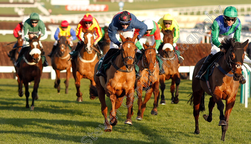 Midnight-Target-0001 
 MIDNIGHT TARGET (right, Lee Edwards) leads MISS NIGHT OWL (centre) 
Cheltenham 14 Dec 2018 - Pic Steven Cargill / Racingfotos.com