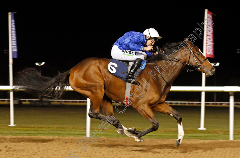 Endless-Echoes-0006 
 ENDLESS ECHOES (Luke Morris) wins The Ladbrokes Home Of The Odds Boost Fillies Novice Stakes
Wolverhampton 20 Jan 2020 - Pic Steven Cargill / Racingfotos.com