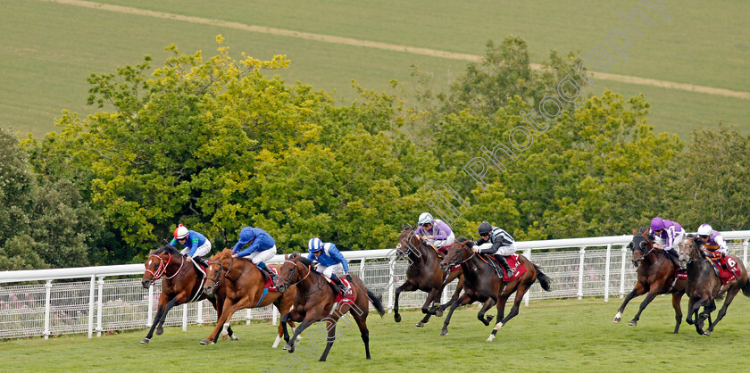 Baaeed-0002 
 BAAEED (Jim Crowley) beats MODERN GAMES (2nd left) and BATHRAT LEON (left) in The Qatar Sussex Stakes
Goodwood 27 Jul 2022 - Pic Steven Cargill / Racingfotos.com