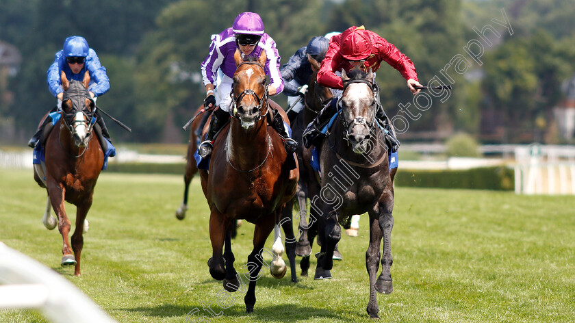 Roaring-Lion-0010 
 ROARING LION (right, Oisin Murphy) beats SAXON WARRIOR (centre) in The Coral Eclipse Stakes
Sandown 7 Jul 2018 - Pic Steven Cargill / Racingfotos.com