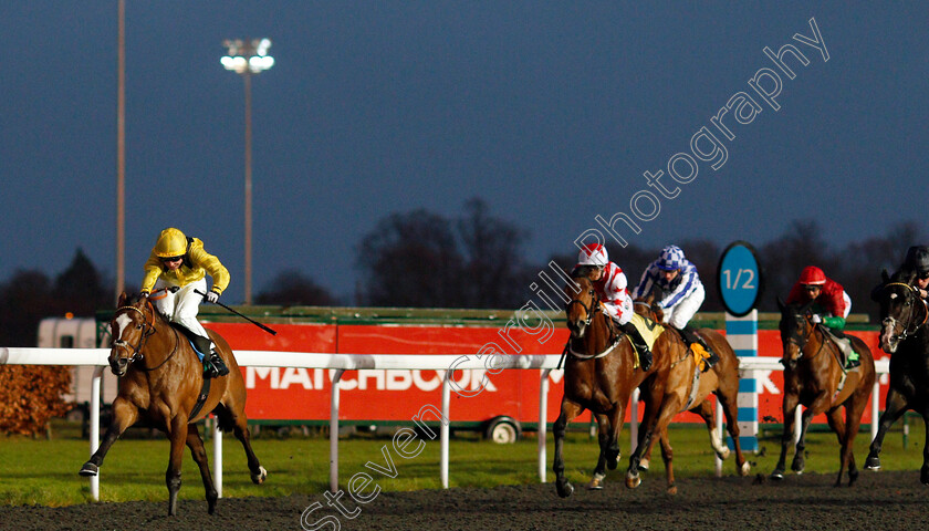 Monadee-0001 
 MONADEE (Jack Mitchell) wins The Bethany & Theodore Fitchie Novice Stakes Kempton 13 Dec 2017 - Pic Steven Cargill / Racingfotos.com